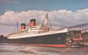 RMS Queen Elizabeth alongside the Cunard berth, Pier 82 in New York